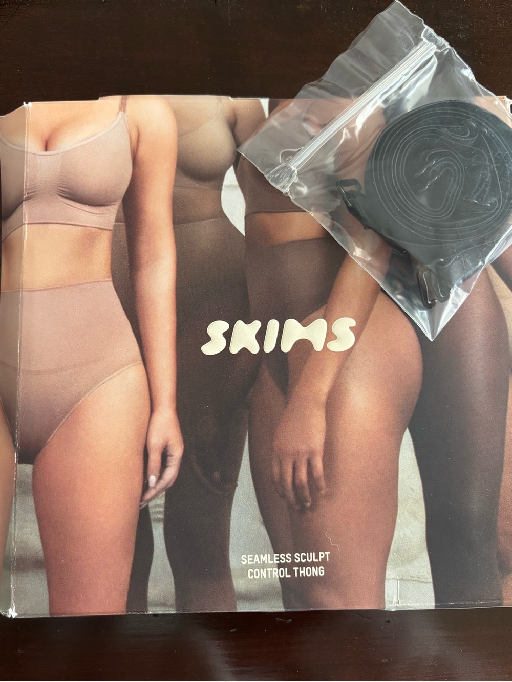 SKIMS Black Seamless Sculpt Control Thong
